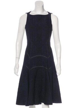 J. Mendel  Jacquard A-Line Dress